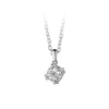 Newbridge Silverware Square Drop Pendant with Stone