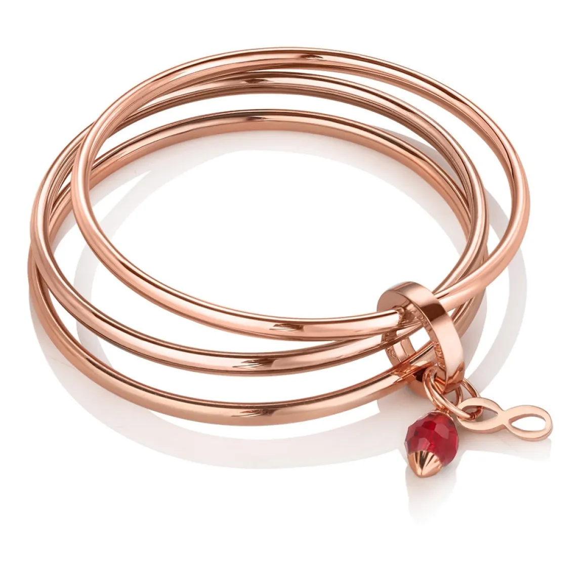 Newbridge Silverware Triple Bangle Birthstone