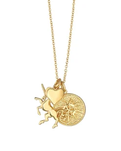 Newbridge Silverware Unicorn Charms Necklace