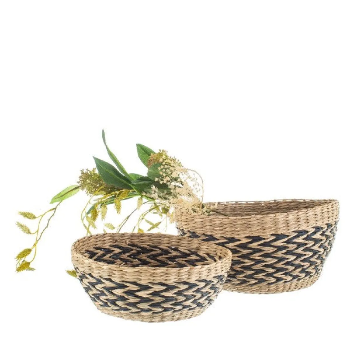 Sass and Belle | Black Chevron Bowls Set of 2