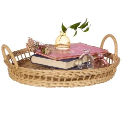 Sass and Belle | Round Rattan Tray
