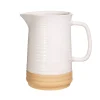 Sass and Belle | Rustic Half Glaze Jug - White