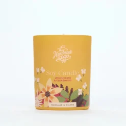 Scented Soy Candle , Lemongrass & Cedarwood