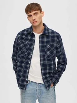 Selected Homme | Corduroy Overshirt | Dark Sapphire