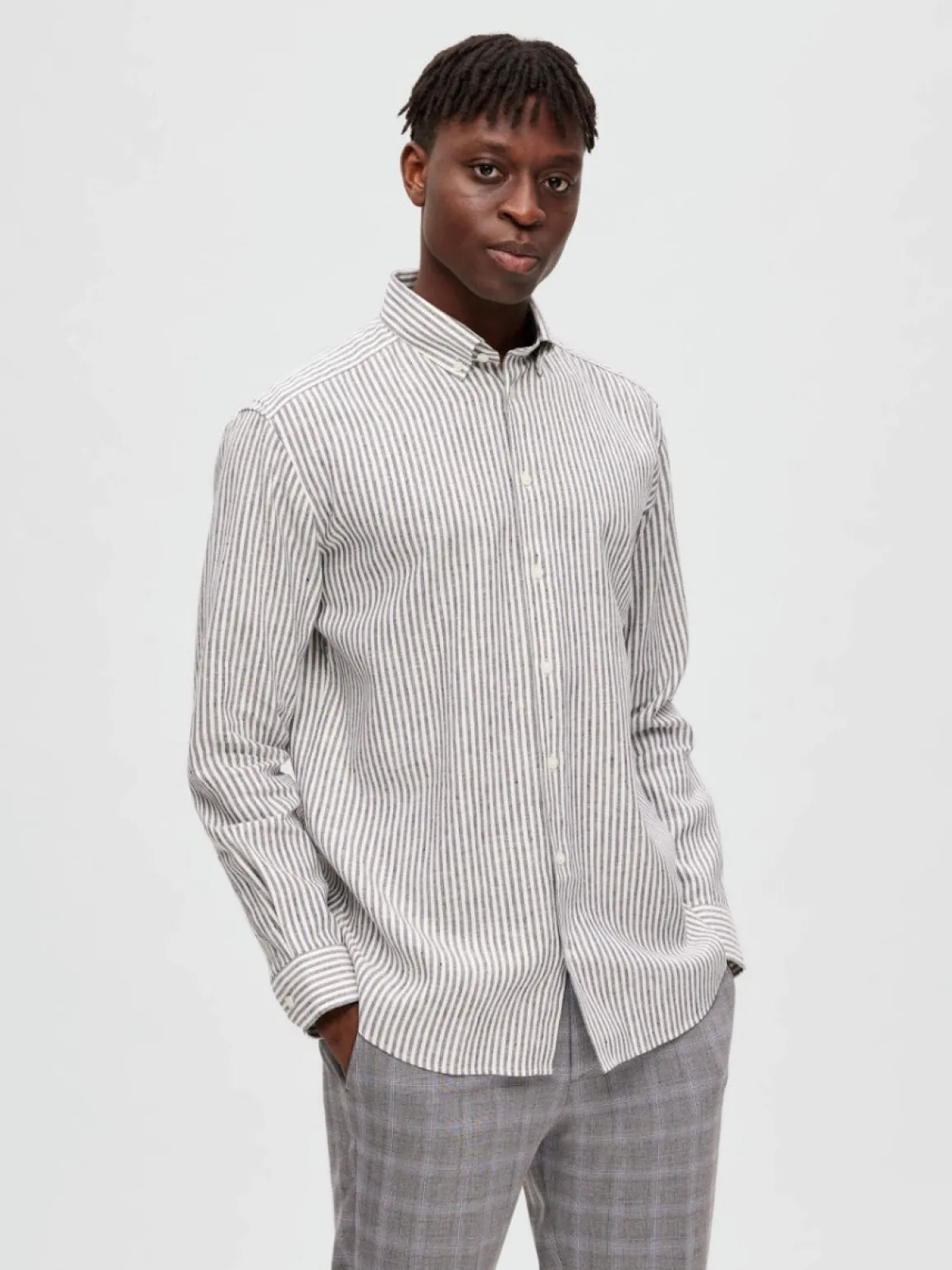 Selected Homme | Regpure Linen Shirt | Sky Captain