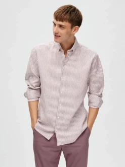 Selected Homme | Regpure Linen Shirt | Mauve