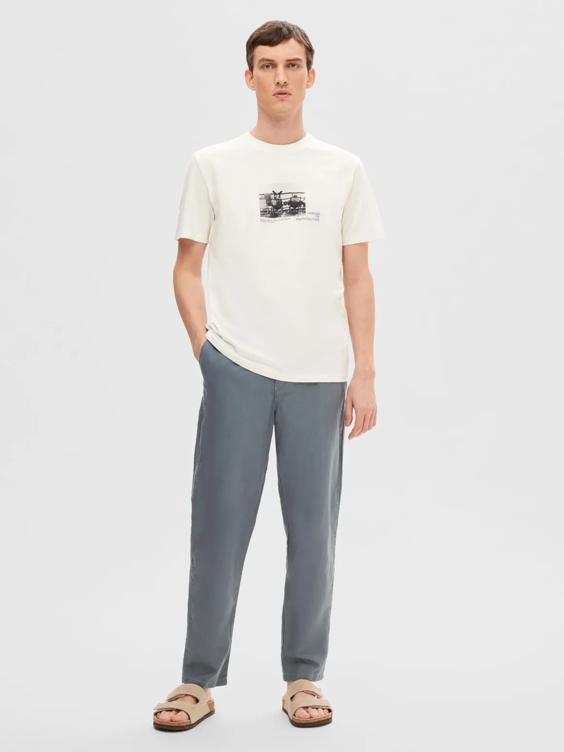 Selected Homme Tapered Miles Pants , Stormy