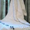 Shamrock Baby Blanket , Natural