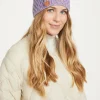 Shrule Merino Aran Hat with Pom Pom - Lavender