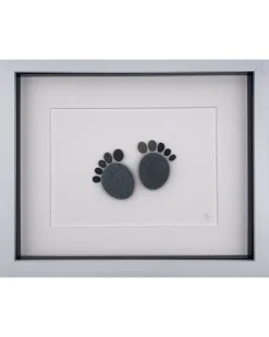 Simply Mourne | Baby Feet Medium Frame -White