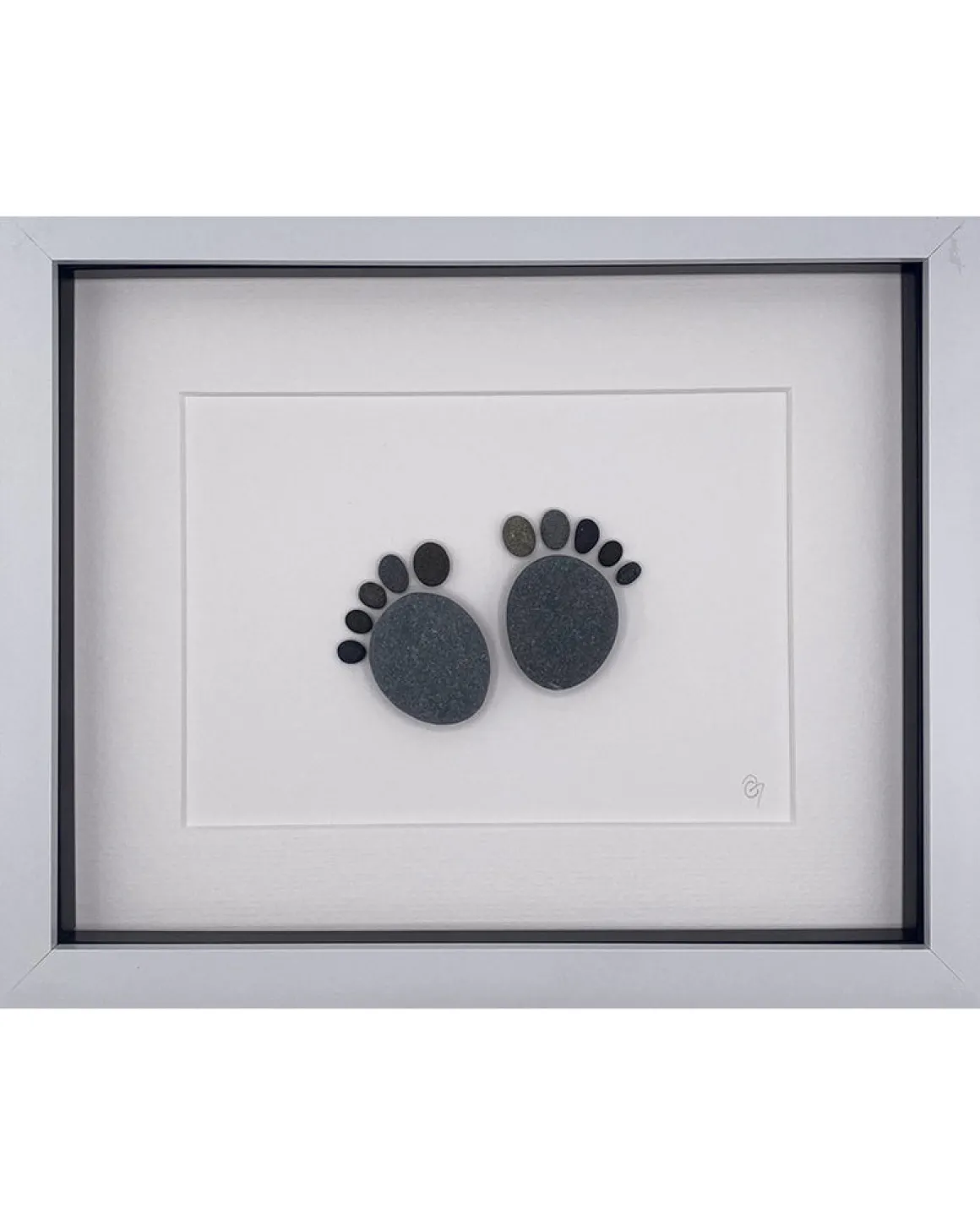 Simply Mourne | Baby Feet Medium Frame -White