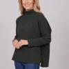 The Wool Co Cashmere Blend Knit , Olive