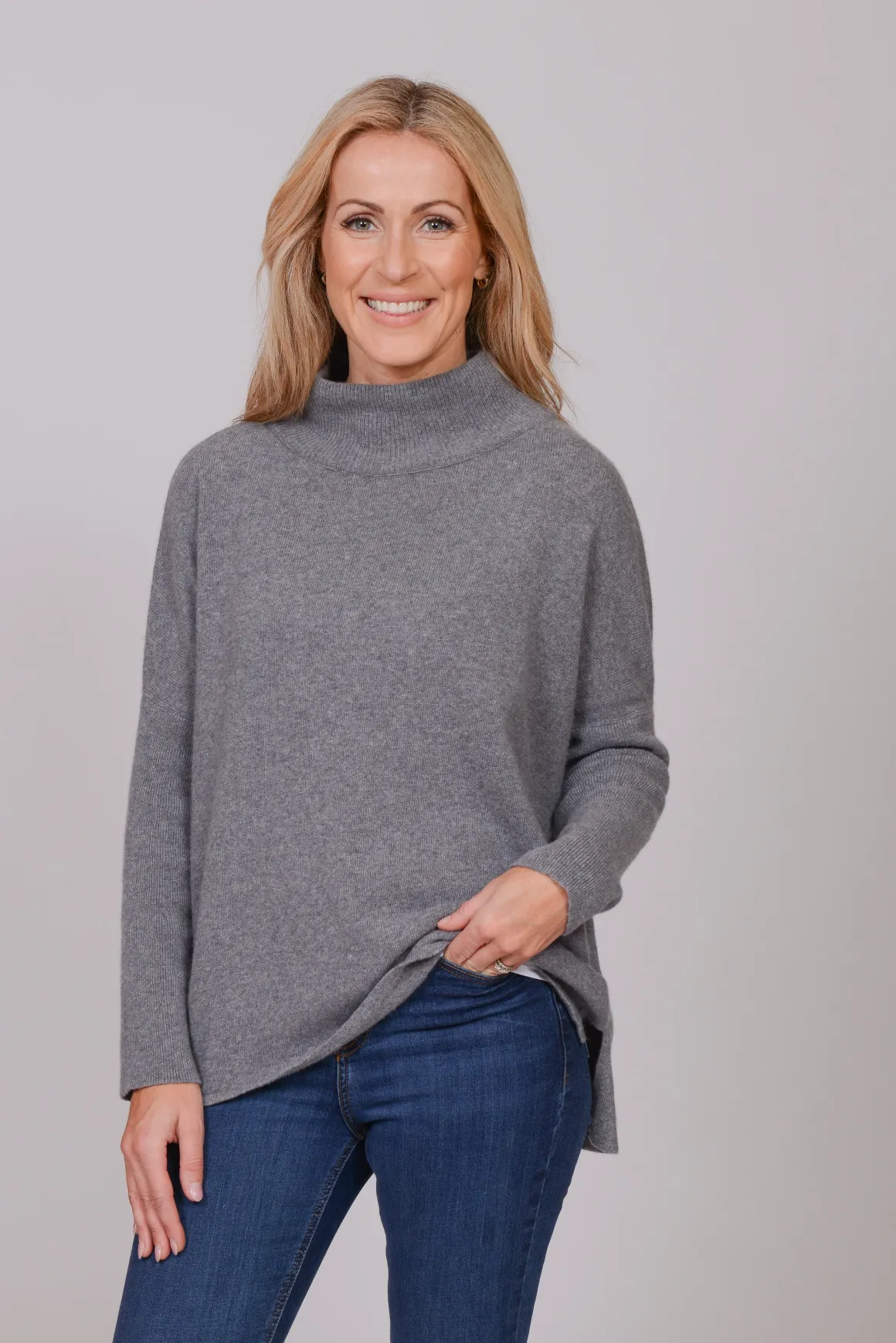 The Wool Co Cashmere Blend Knit , Graphite