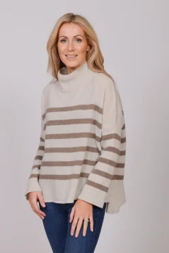 The Wool Co Cashmere Blend Knit, Beige / Brown