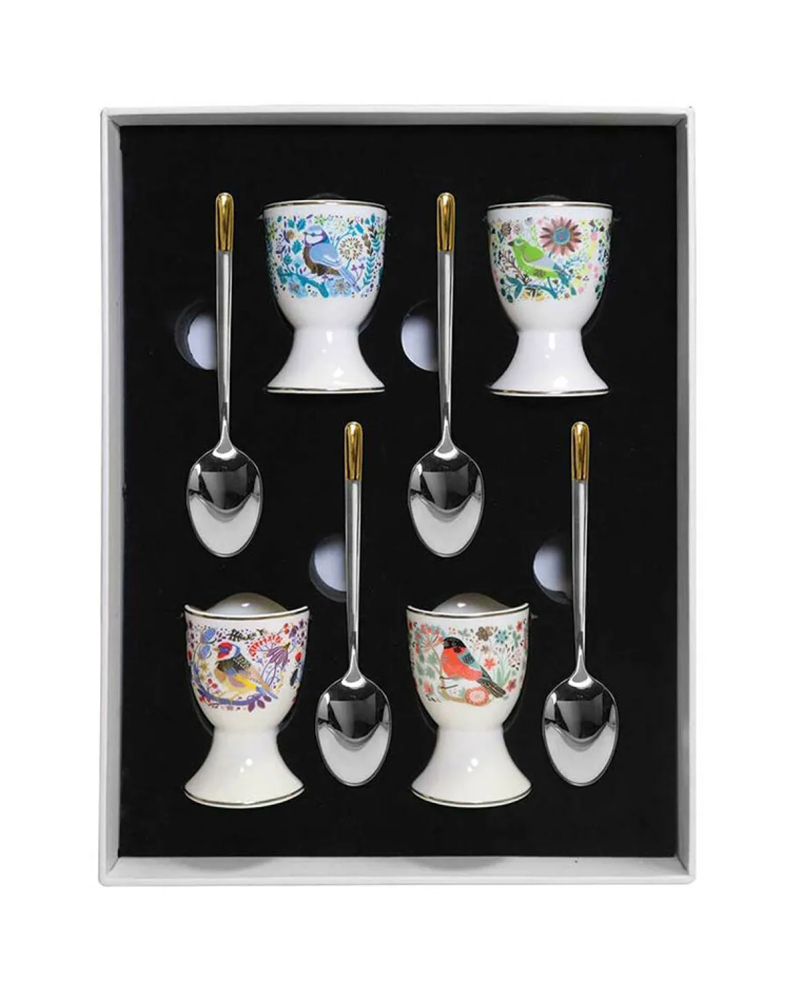 Tipperary Crystal | Birdy Eggcups Set of Four