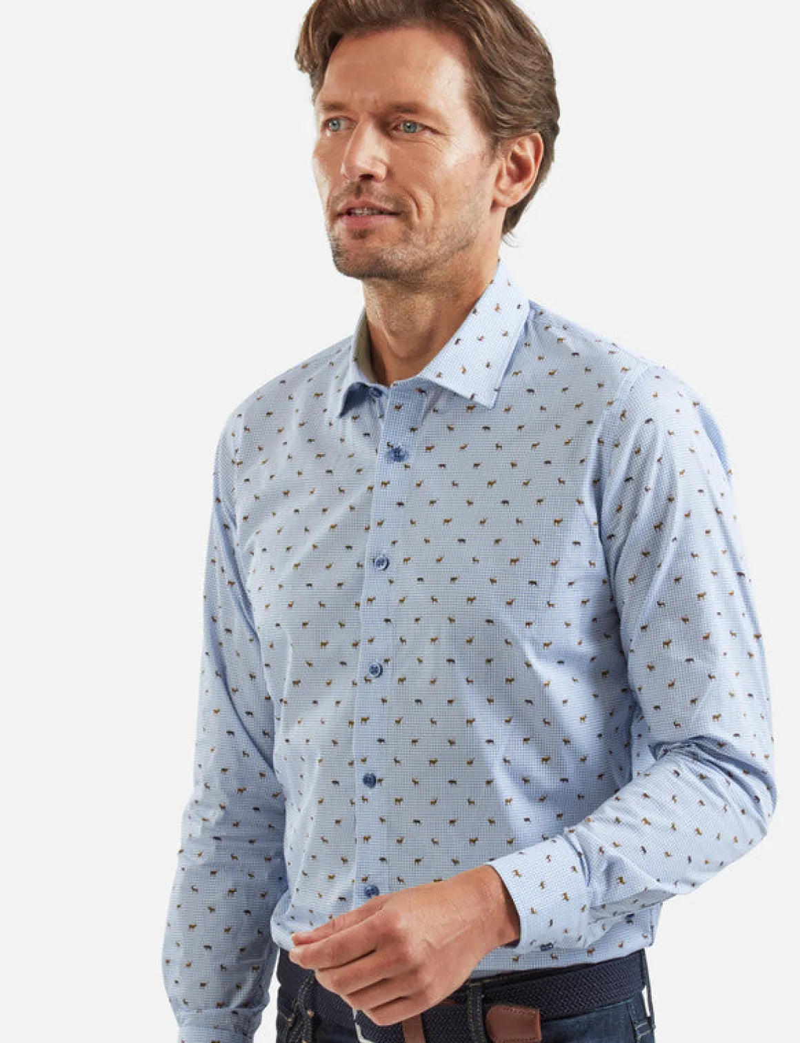 Vedoneire Fine Cotton Printed Shirt
