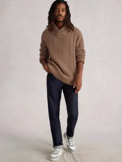 White Stuff Berkley Shawl Neck Knit