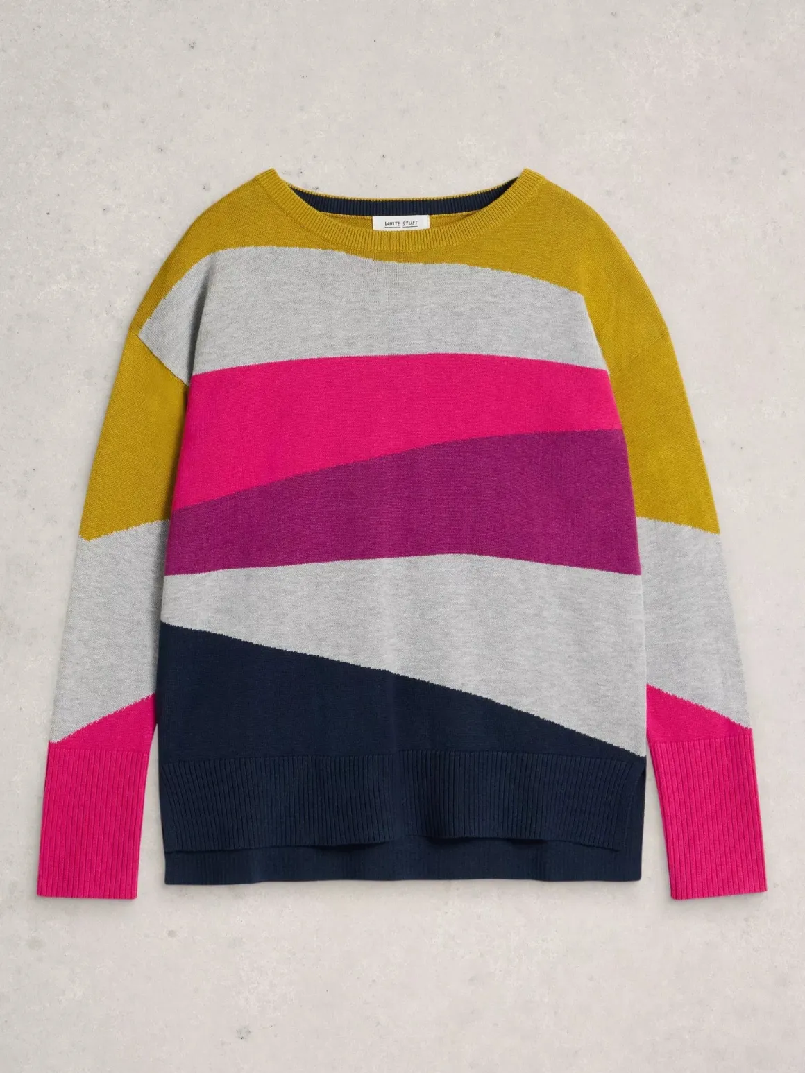 White Stuff Olive Colourblock Jumper