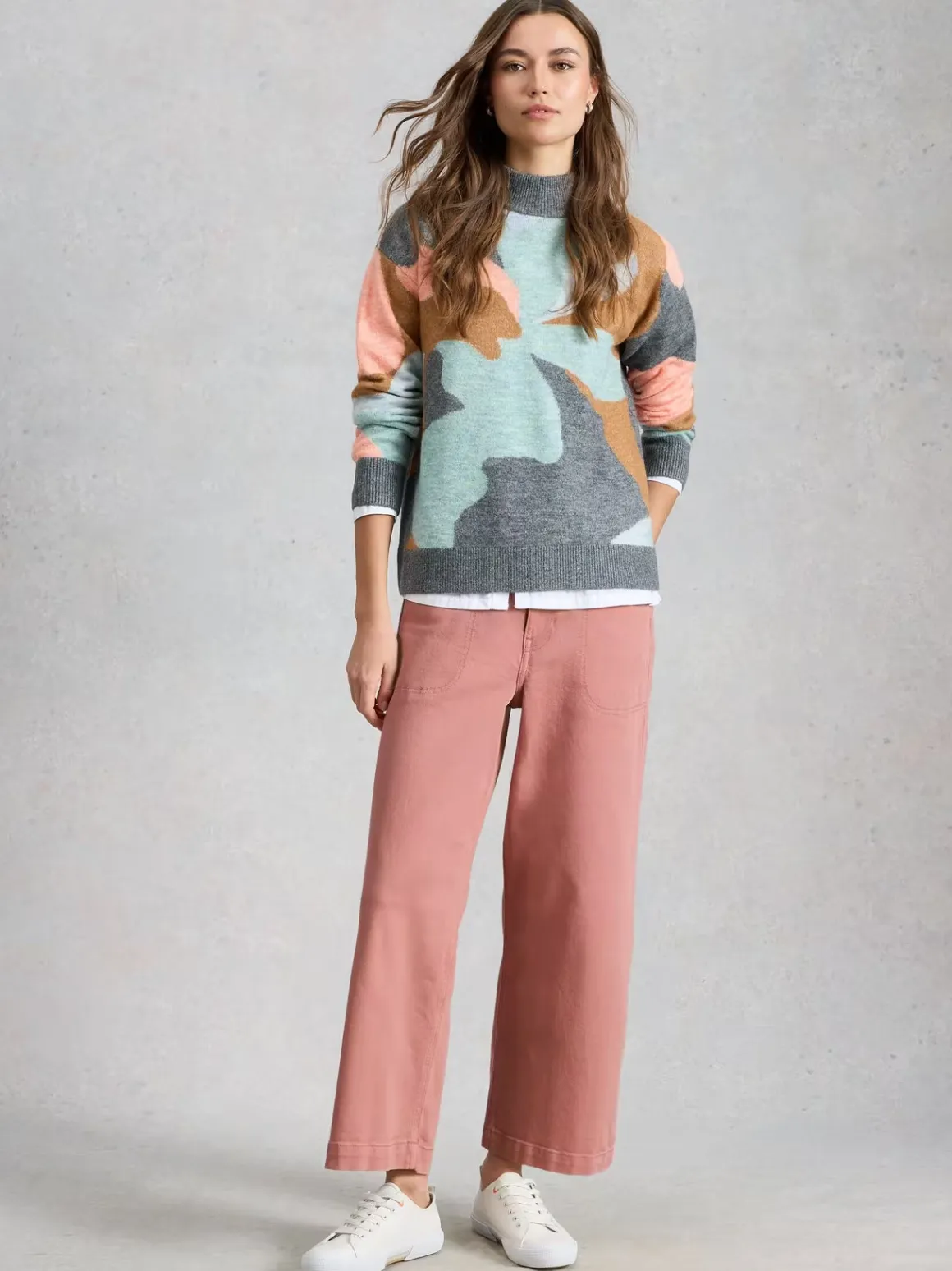 White Stuff Tia Wide Leg Cropped Jean