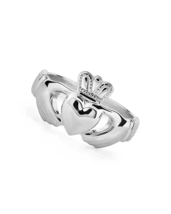 Women's Sterling Silver Heavy Claddagh Ring