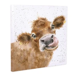 Wrendale | Mooo Canvas 20cm